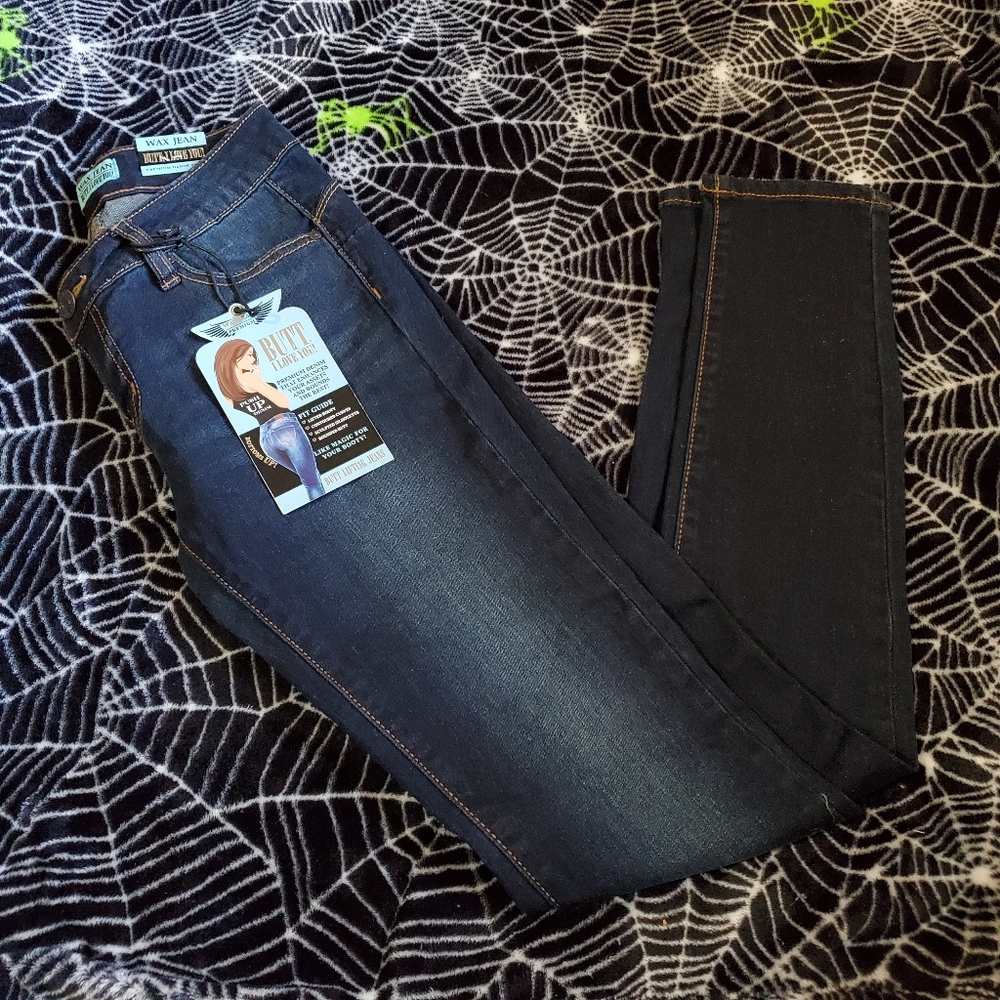 Skinny Dark Blue Jeans | Wax Jean